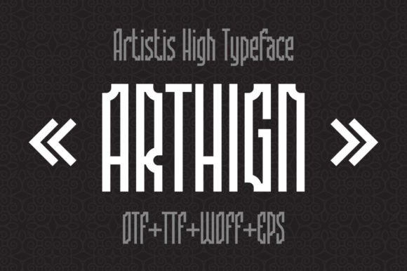Arthign: A Robotic Display Font for Modern Editorial Design