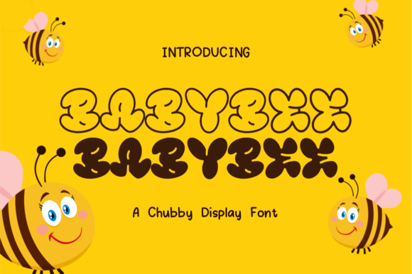 Babybee Font: Chubby Display for Editorial Design