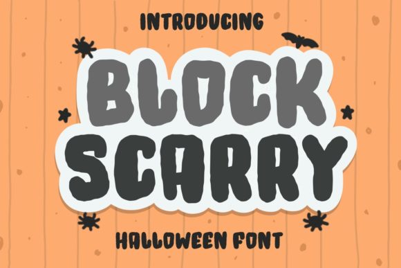 Block Scarry Font for Creative Projects