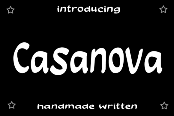 Casanova: A Fun and Elegant Display Font for Editors