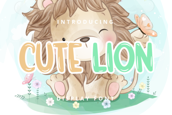 Cute Lion Font for Creative Brands
