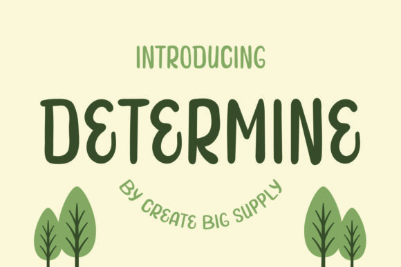 Determine: A Bold Font for Creative Campaigns