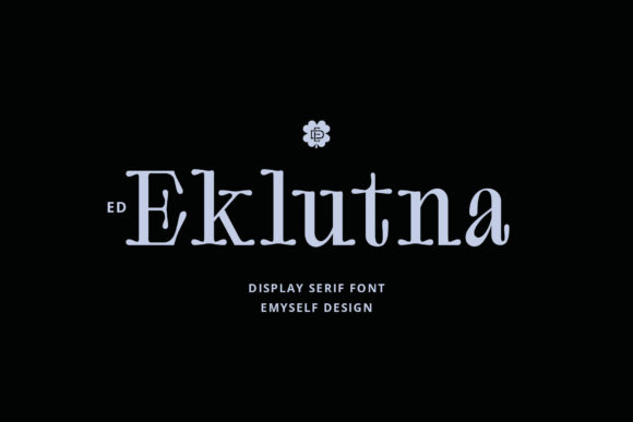 Eklutna: A Bold Display Font for Modern Branding