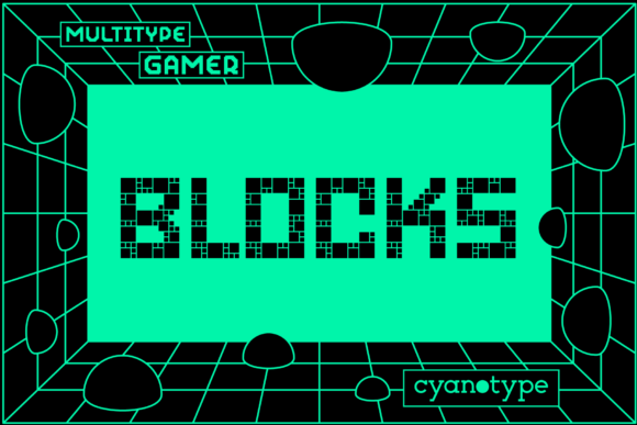 Gamer Blocks: The Pixelated Display Font for Makers