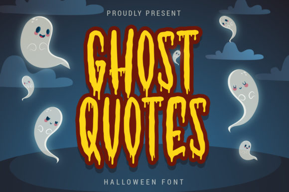 Ghost Quotes Font for Halloween Design