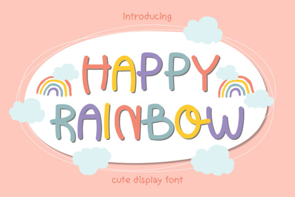 Happy Rainbow Font for Creative Campaigns