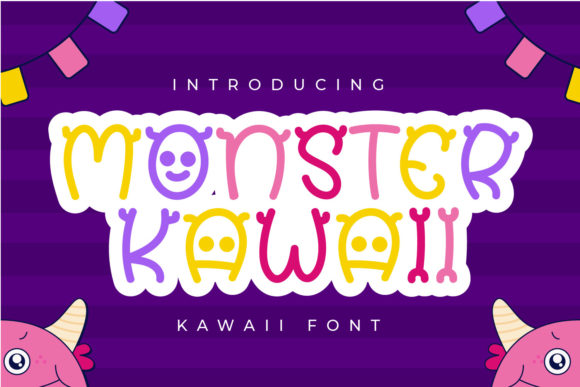 Monster Kawaii Font for Creative Web Design