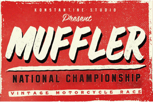 Muffler Font for Bold Branding