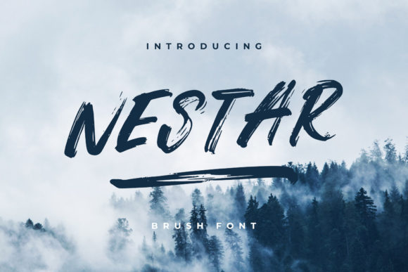 Nestar Brush: A Bold Display Font for Modern Branding