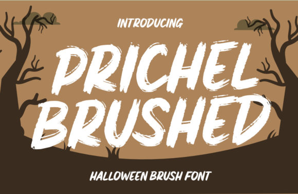 Prichel Brushed Font for Creative Makers