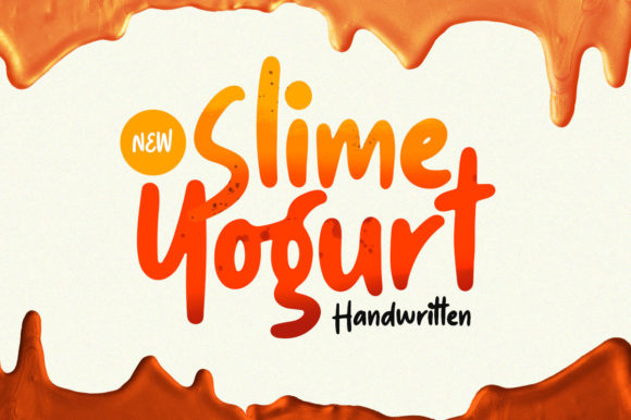 Slime Yogurt Font for Creative Projects