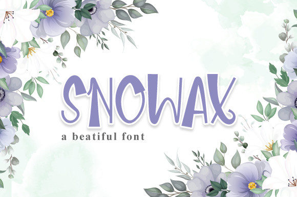 Snowax: A Whimsical Display Font