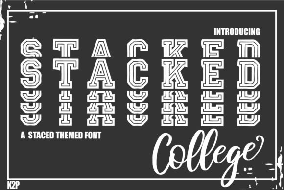 Stacked College Font for Bold Branding
