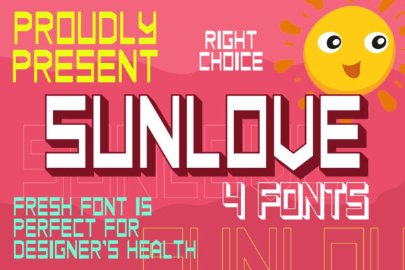 Sunlove Font for Creative Makers
