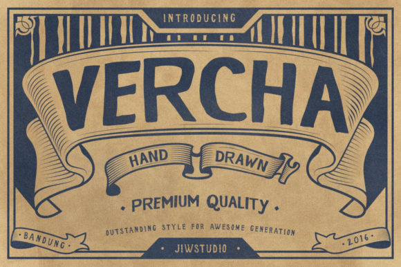 Vercha: A Bold Display Font for Creative Campaigns