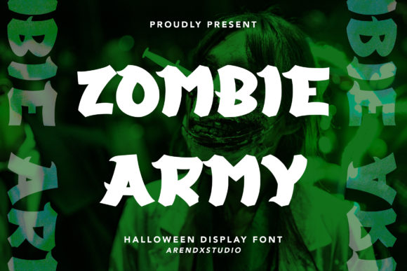 Zombie Army: The Bold Display Font for Crafters
